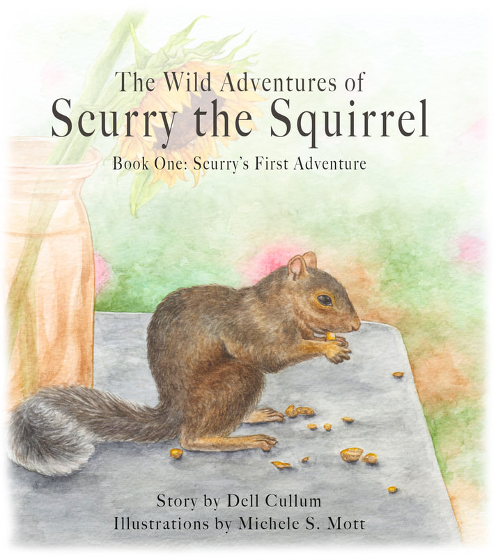 The first of an ongoing children's book series that follows the adventures of a rehabilitated squirrel.